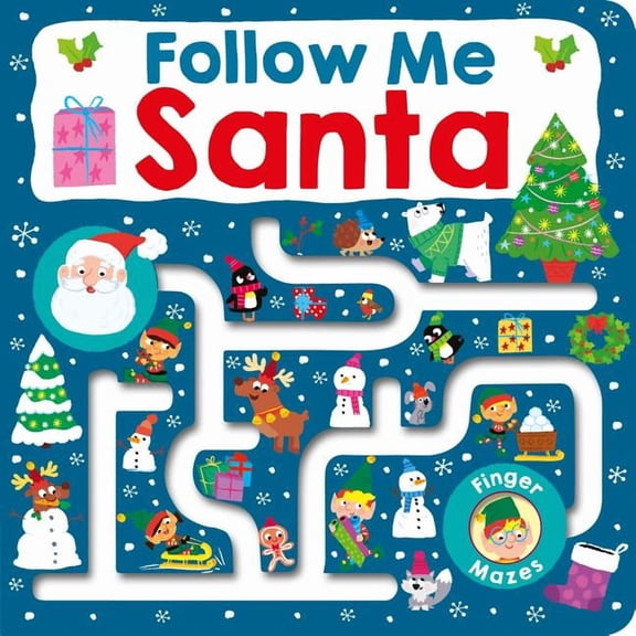Follow Me Santa Maze Book (Board Book)
