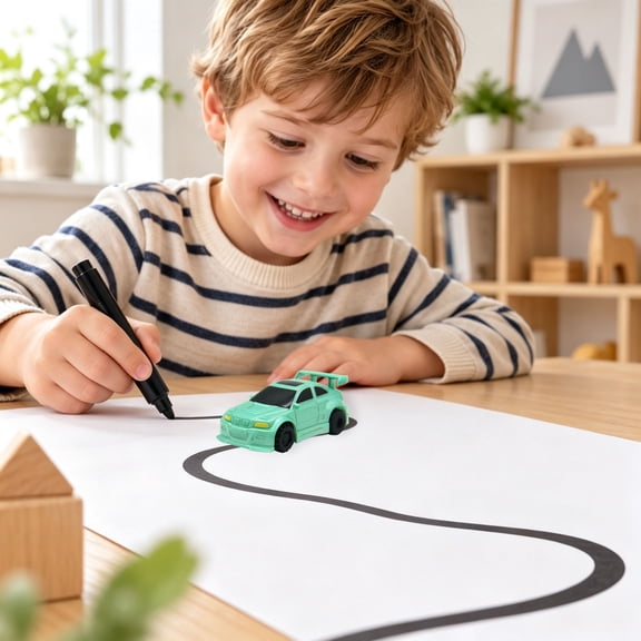Follow Sensor Toy Car with Inductive Motion Design Funny Moving Kids Toy for Boys Girls Birthday Gift Interactive Indoor Play Toy Car for Home Playrooms for Cold Weather Days