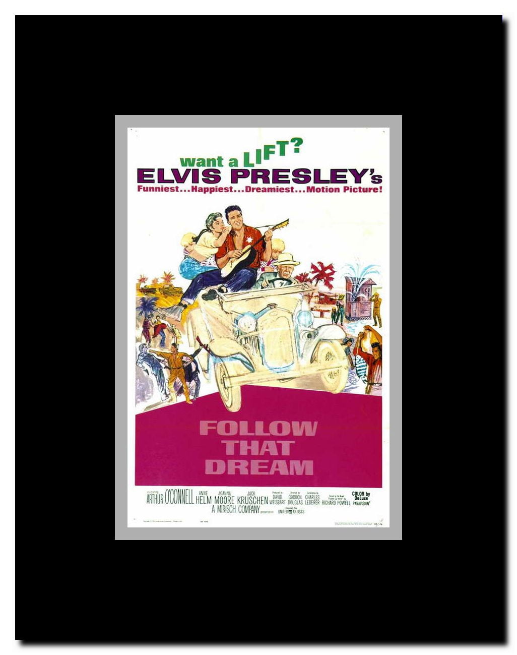 Follow That Dream Framed Movie Poster