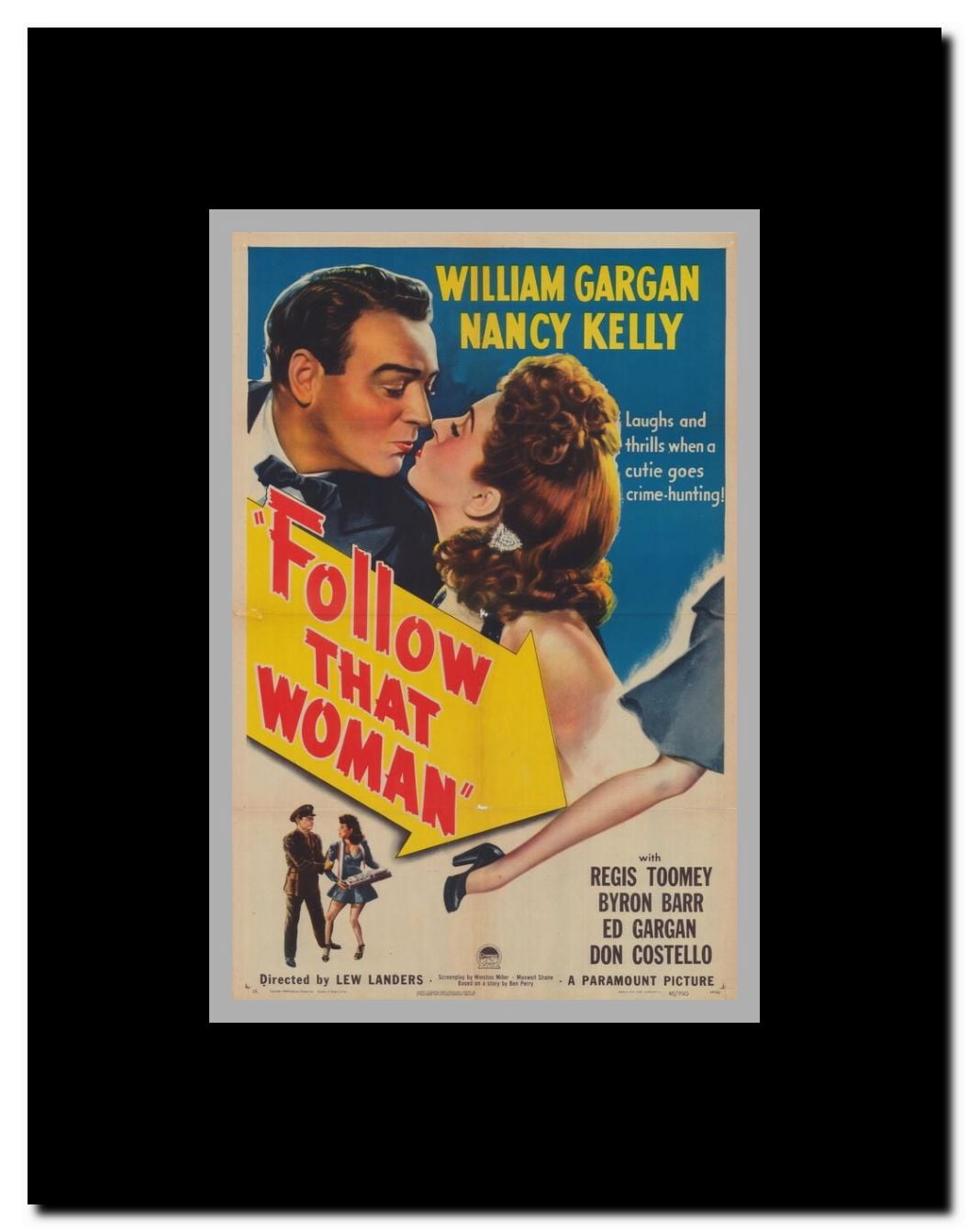 Follow That Woman Framed Movie Poster