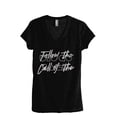 thumbnail image 1 of Follow The Call Of The Disco Ball Women's Fashion Relaxed V-Neck T-Shirt Tee Heather Black Small, 1 of 5
