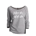 thumbnail image 1 of Follow The Call Of The Disco Ball Women's Fashion Slouchy 3/4 Sleeves Raglan Sweatshirt Sport Grey S, 1 of 3