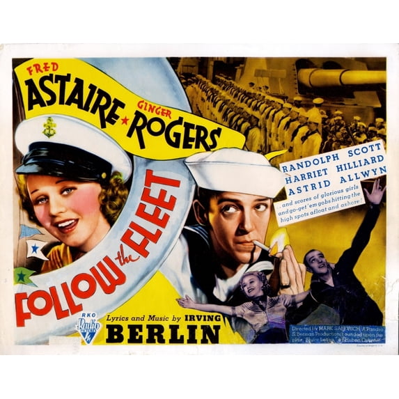 Follow The Fleet Movie Poster Masterprint (14 x 11)