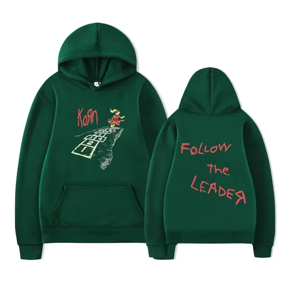 Follow The Leader Hoodie Korn Follow The Leader Merch Unisex Graphic Printed Pullover Hooded Long Sleeve Sweatshirt