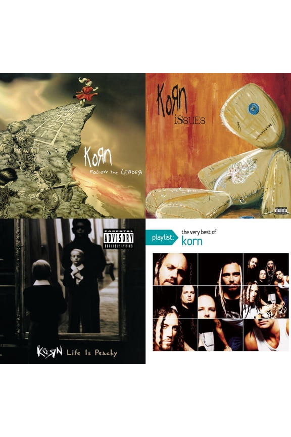 Follow The Leader & Issues (Explicit) & Life Is Peachy & Playlist: Very Best Of Korn [CD Bundle]