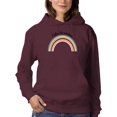 thumbnail image 1 of Follow The Rainbows Retro  Hoodie Women -Image by Shutterstock, Female Medium, 1 of 4