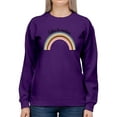 thumbnail image 1 of Follow The Rainbows Retro  Sweatshirt Women -Image by Shutterstock, Female 5X-Large, 1 of 4