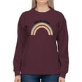 thumbnail image 1 of Follow The Rainbows Retro  Sweatshirt Women -Image by Shutterstock, Female Medium, 1 of 4