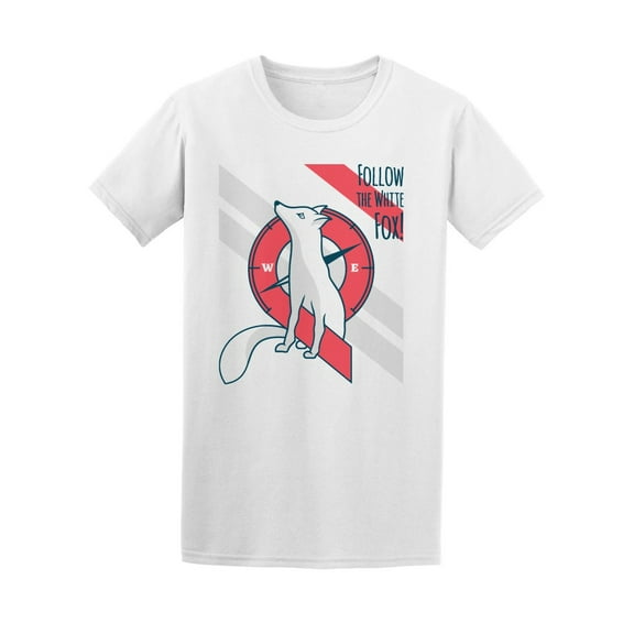 Follow The White Fox T-Shirt Men -Image by Shutterstock, Male XX-Large
