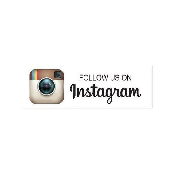 Follow Us On Instagram Printed Labels