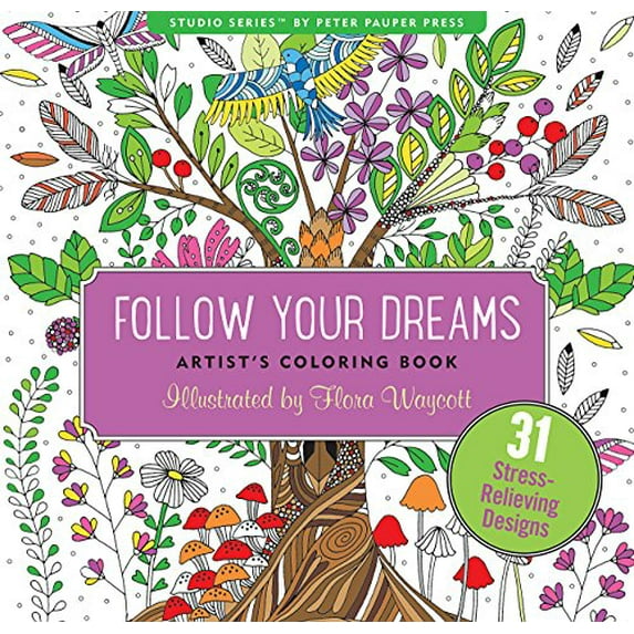 Pre-Owned Follow Your Dreams Adult Coloring Book (Paperback) 1441320091 9781441320094