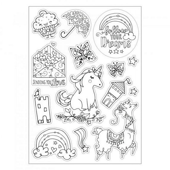 Follow Your Dreams - Coloring Stickers by Katelyn Lizardi