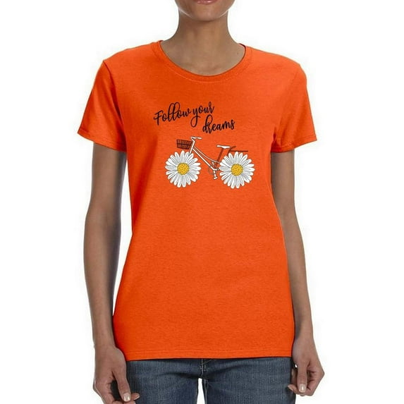 Follow Your Dreams Daisies T-Shirt Women -Image by Shutterstock, Female 5X-Large