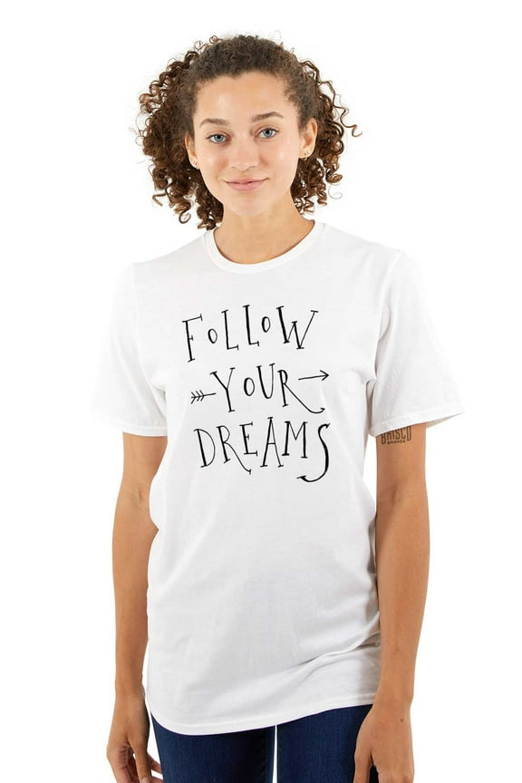 Follow Your Dreams Inspirational Women's Plus Size Graphic Tee Brisco Brands 3X