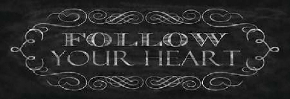 Follow Your Heart Canvas Art - N Harbick (8 x 24)
