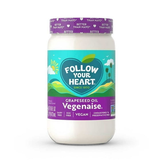 Follow Your Heart Vegenaise Grapeseed Oil, 16 Ounce -- 6 per Case.