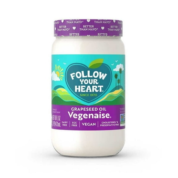 Follow Your Heart Vegenaise Grapeseed Oil, 16 Ounce -- 6 per Case.