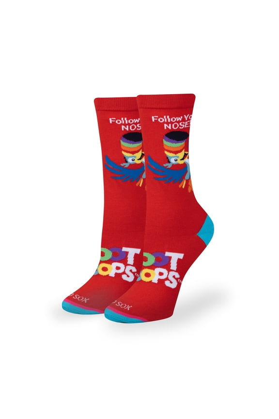 Follow Your Nose Red Women's Crew Socks