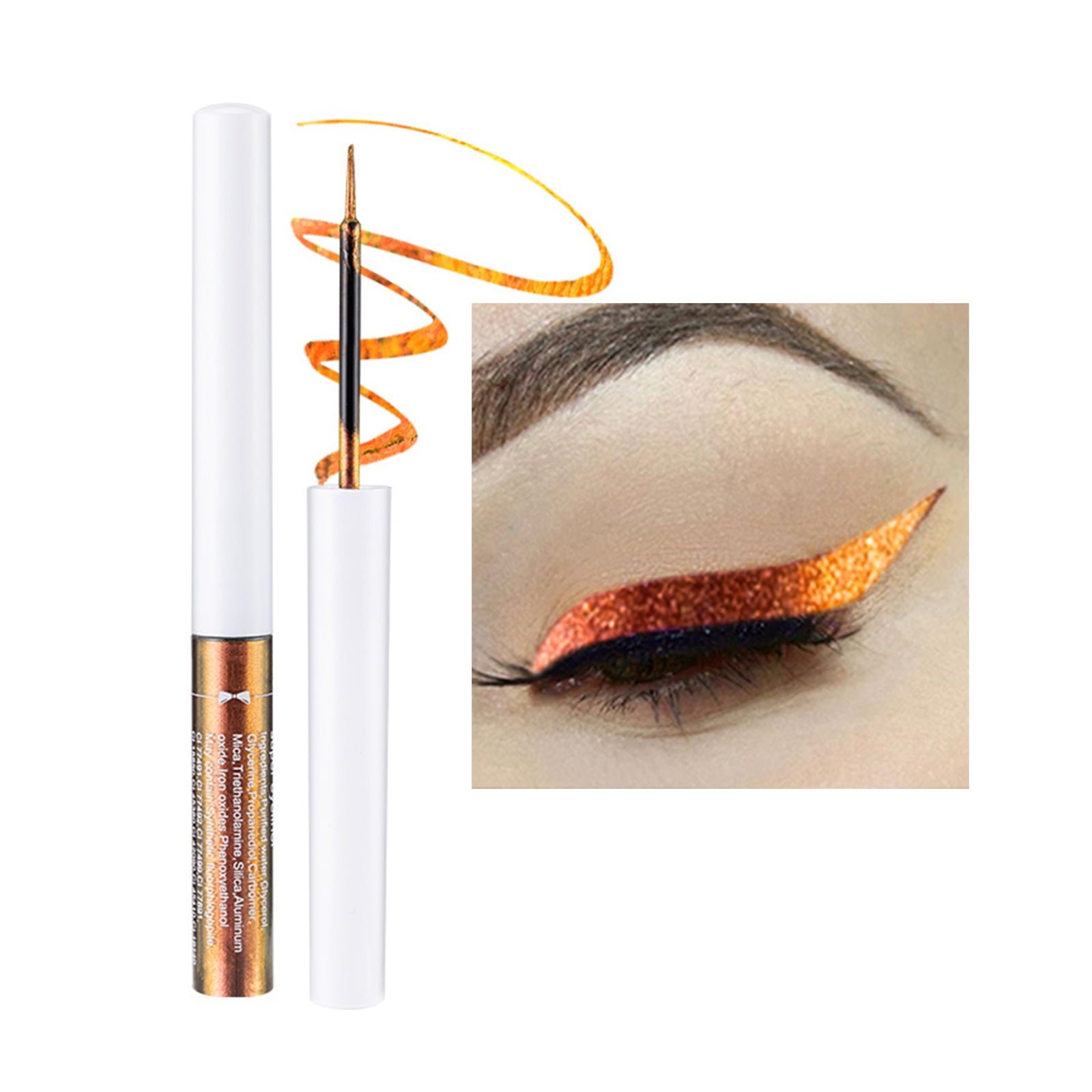 Eye Pencil Eyelash Stickers with Glitter Glue Liner Pen Eye Gens Highlights Tint Remover Makeup Gel Pencil Liner Lip Liner Set Ocean Liner Makeup Stencil Cat Eye Stencil Eye