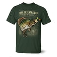 thumbnail image 1 of Follow the Action Crappie "Slab Slayer" One-Sided 100% Cotton Short Sleeve Fishing T-Shirt (Medium) Forest Green, 1 of 1