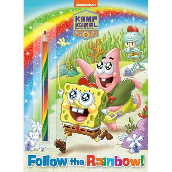 Pre-Owned Follow the Rainbow! (Kamp Koral: Spongebob's Under Years): Activity Book with Multi-Colored Pencil Paperback
