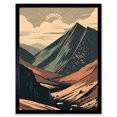 thumbnail image 1 of Follow the Trail to the Top Mountain Landscape Art Print Framed Poster Wall Decor 12x16 inch, 1 of 5