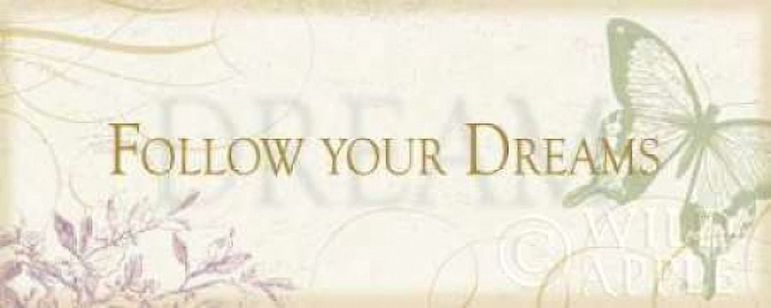 Follow your dreams Canvas Art - Pela (24 x 48)