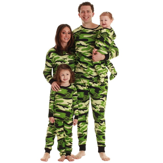 #FollowMe Family Cotton Pajama Set for Women Soft, Coordinated Sleepwear (Camouflage, Toddler 2T)