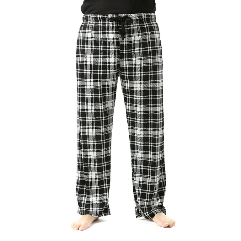 FollowMe Fleece Pajama Pants for Men / Sleepwear / PJs (Black