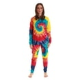 thumbnail image 1 of #FollowMe Matching Christmas Pajamas for Family & Couples  Festive Holiday Sleepwear (Tie Dye Bright Swirl, Womens 3X), 1 of 3