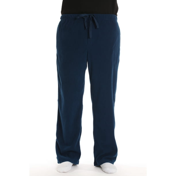 #FollowMe Microfleece Mens Pajama Pants with Pockets (Navy, Medium ...