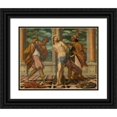 thumbnail image 1 of Follower Of Paolo Veronese 18x15 Black Ornate Wood Framed Double Matted Museum Art Print Titled - The Flagellation, 1 of 5