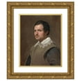 thumbnail image 1 of Follower of Diego Velázquez 20x24 Gold Ornate Framed and Double Matted Museum Art Print Titled - Portrait of a Young Man (C. 1650), 1 of 4