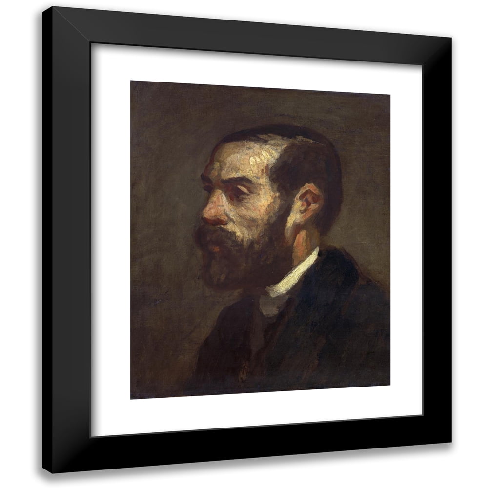 Follower of Honoré Daumier 12x14 Black Modern Framed Museum Art Print Titled - Hippolyte Lavoignat (C. 1860)