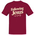thumbnail image 1 of Following Jesus Imperfectly Men's Cardinal Red T-shirt, 1 of 3