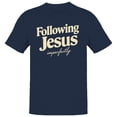 thumbnail image 1 of Following Jesus Imperfectly Men's Navy T-shirt, 1 of 3
