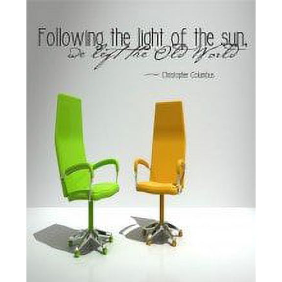 Following The Light Of The Sun… Picture Art - Bedroom Decoration Murl Image - Peel & Stick Sticker - Vinyl Wall Decal