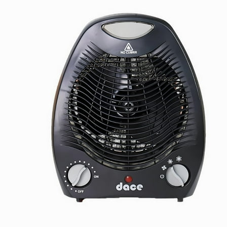 Follu 1500W Electric Ceramic Space Heater with Adjustable Thermostat, 3 Modes, Black