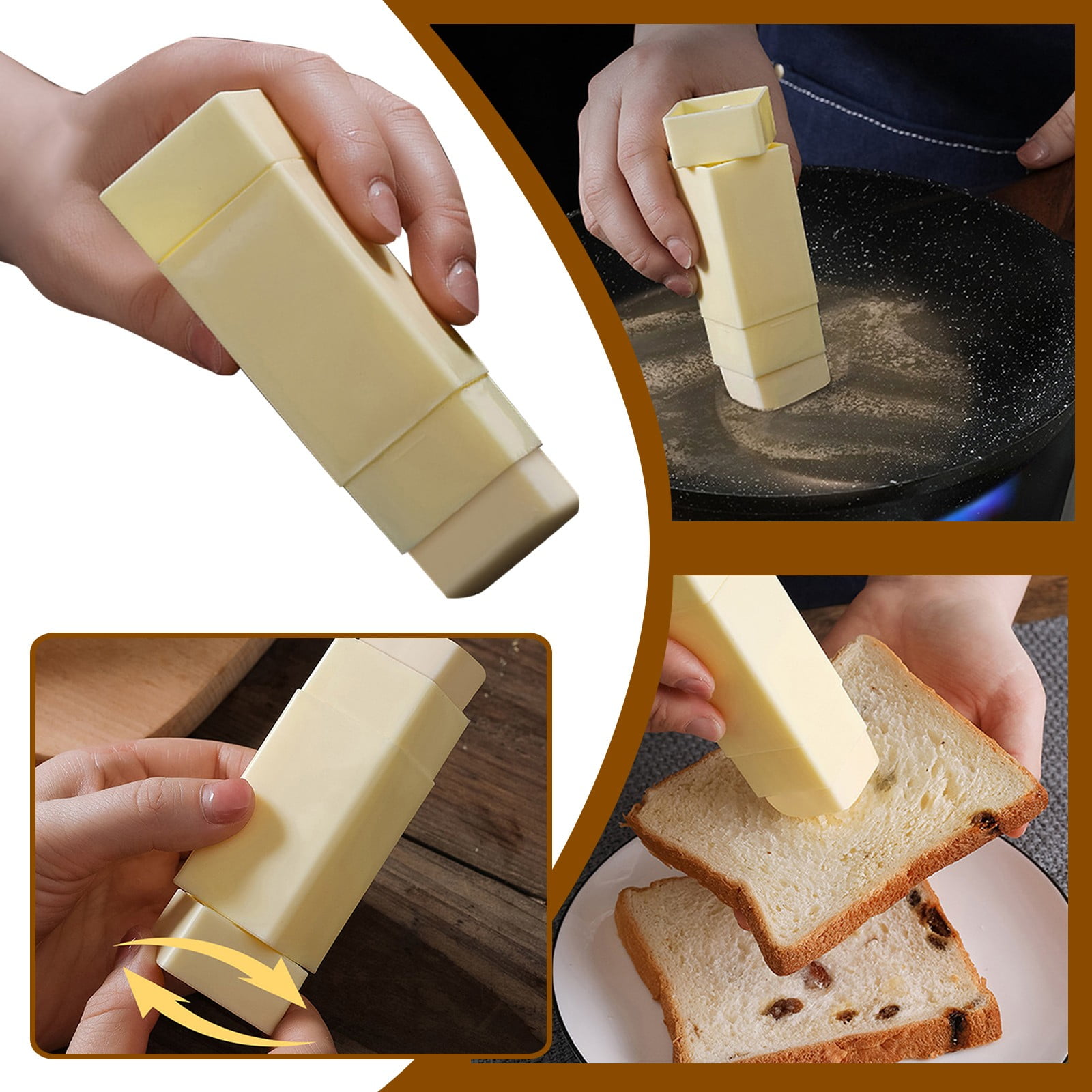 Rotary Type Butter Spreader ,Corn COB Butter Spreader, Butter Dispenser Butter Stick Holder, Spreads Butter Evenly on Pancakes , Waffles, Toast