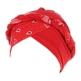 thumbnail image 1 of Cap Head Wraps for Women Chemo Cancer Hat Caps Ethnic Pre-Tied Twisted Braid Hair Cover Wrap Headwear, 1 of 4