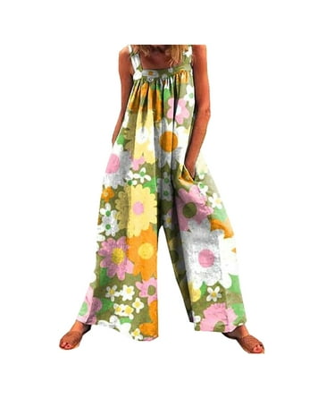 Sexy Halter Strap Printed Jumpsuit Sexy Halter Strap Printed Jumpsuit