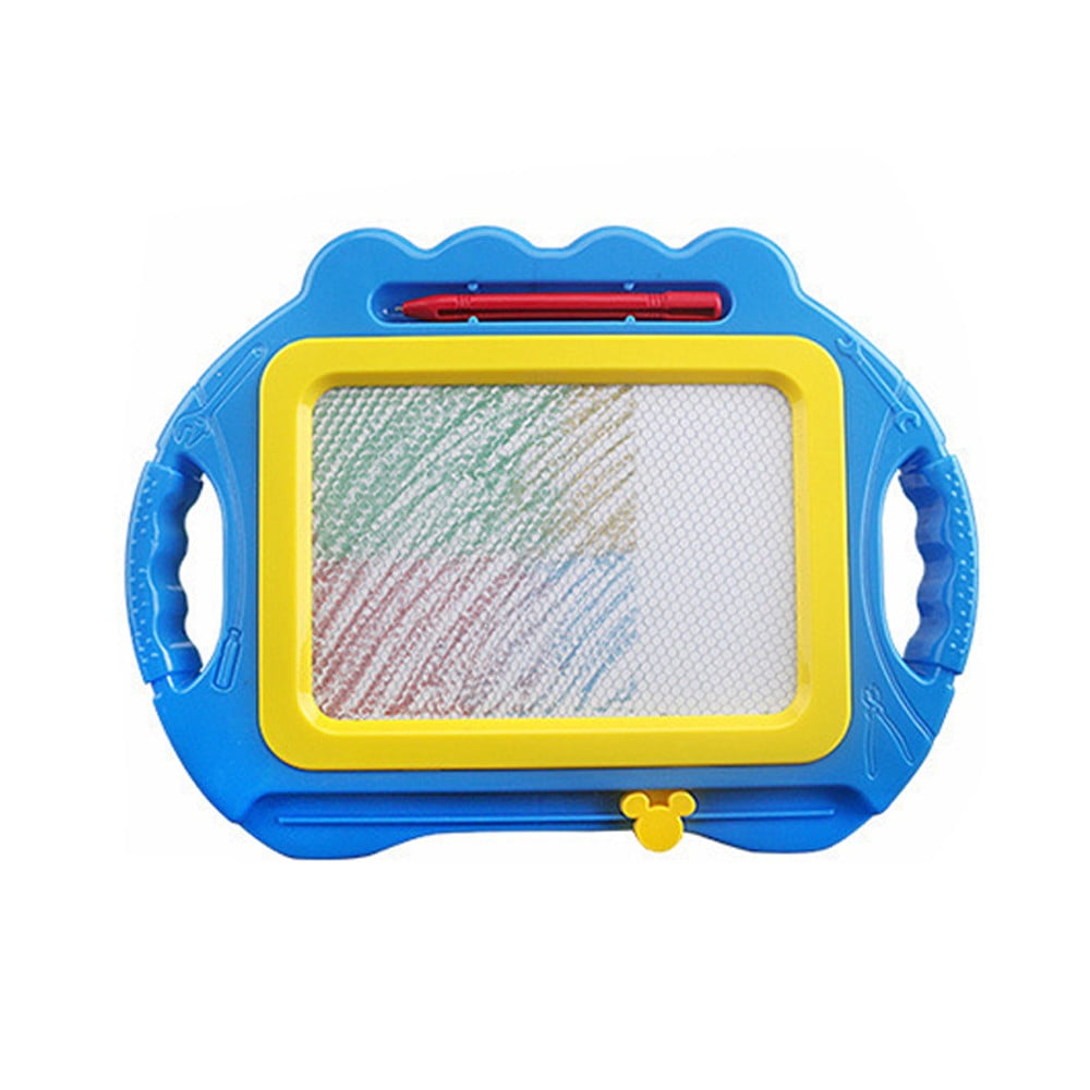 Nuolux 3pcs Mini Cartoon Erasable Magnetic Drawing Board Plastic Educational Learning Toy Doodle Sketch Writing Board(Cartoon Fish Random Color), Size