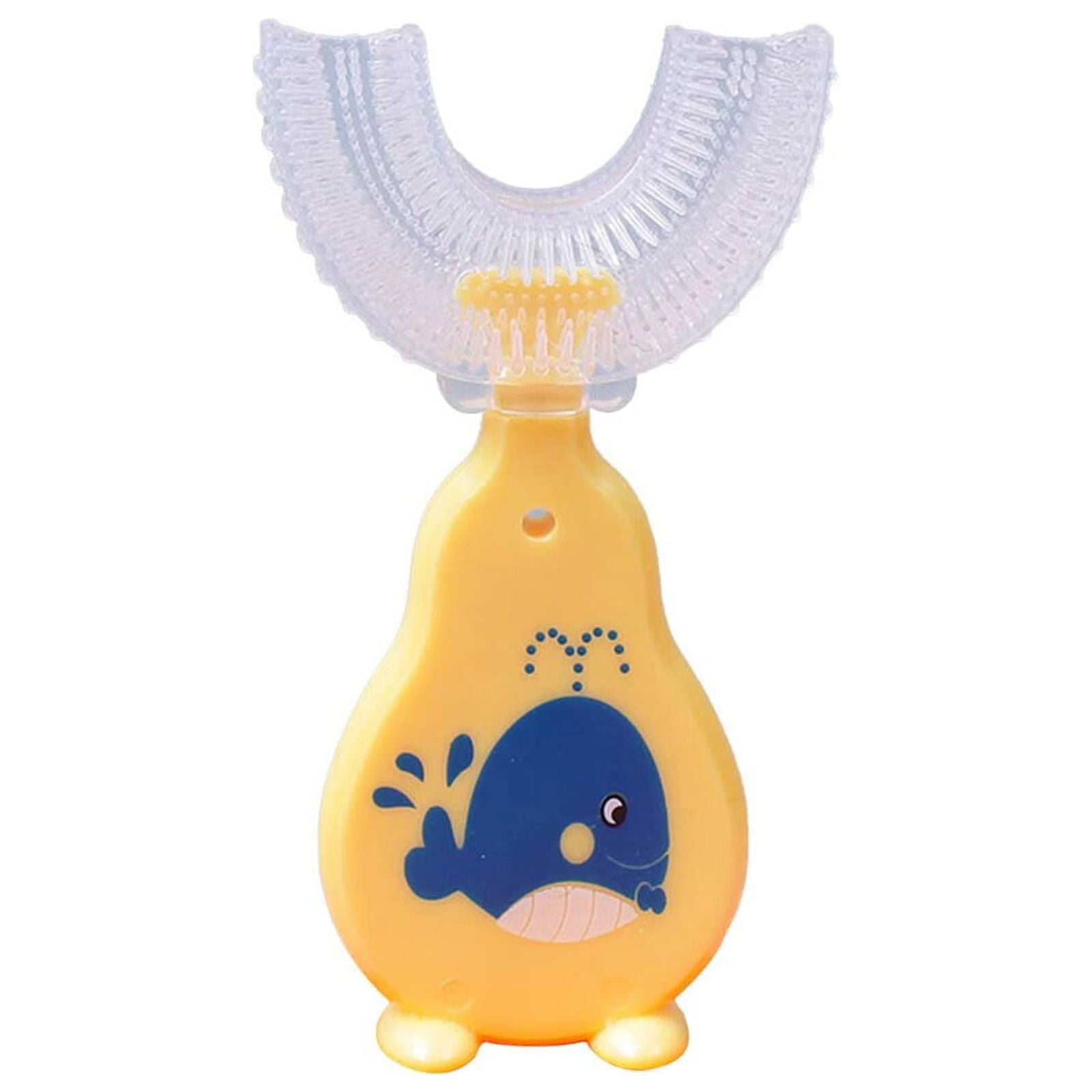 Follure Manual Toothbrushes Kids U Shaped Toothbrush Cute Silicone Manual Training Toothbrush