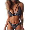 thumbnail image 1 of Follure Pajama Underwear Set for Women Bikini Underwear Ladies Underwear Sleepwear Bra + Thongs Sets, 1 of 4