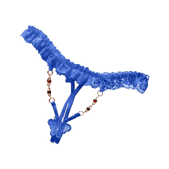 Follure Thongs Bikini Underwear Women Brief Underwear Lace See-Through Breathable Ladies Panties