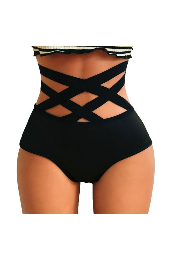 Follure Women Underwear Brief Underwear Strappy Panties String Thongs Underwear