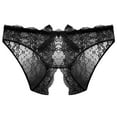 thumbnail image 1 of Follure Women Underwear Brief Underpants Open Crotch Panties Low Waist Lace Underwear, 1 of 3