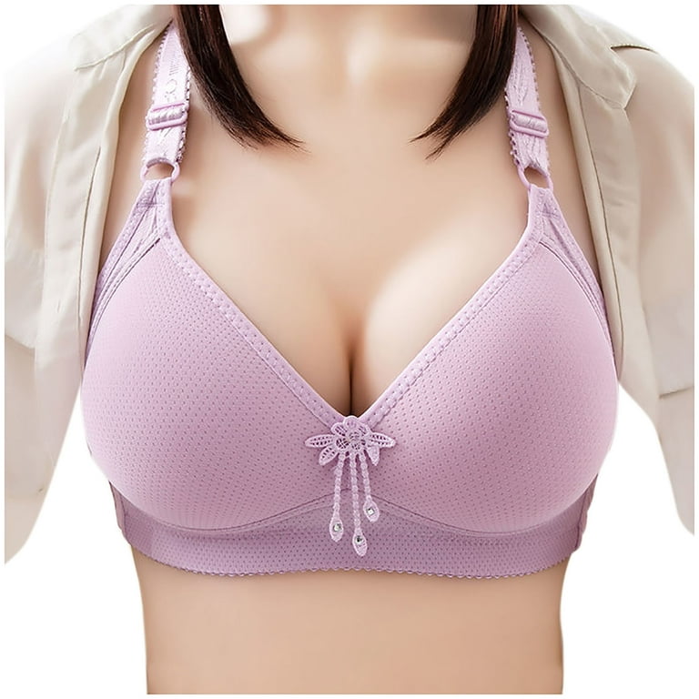 Sexy Women Plus Size Bras for Push Up Fashion Bow Brassiere Female Daily  Gather Bra Top Wireless Simplicity Lingerie 2021