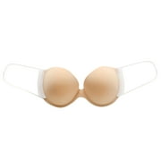 Follure Womens Strapless Invisible Sticky Bra Push Up Backless Bra Packs for Dress & Halter
