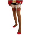 thumbnail image 1 of Womens Socks Coral Fleece Over The Knee High Stockings Christmas Warm Thick Sock, 1 of 5